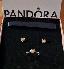 Pandora Domed Heart Earing &