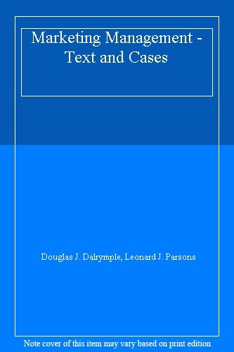 Marketing management text - marketing,