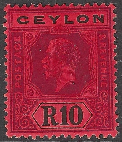 318 ceylon 1912 10r - 318,