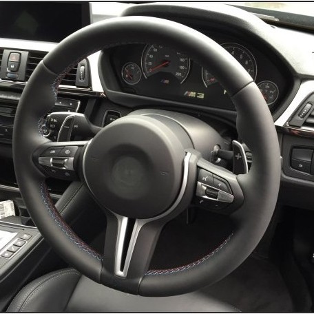 Smooth leather steering wheel - steering,