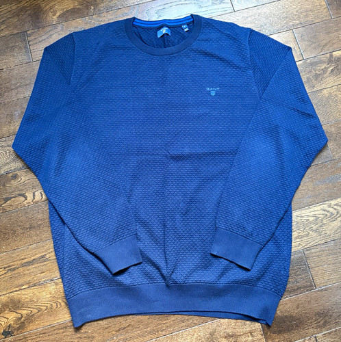 Gant men blue cotton knit - men’s,