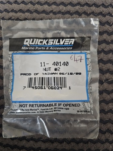 Quicksilver prop nut - prop,