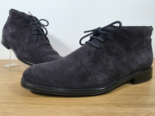 Tod men navy blue suede - tod's,