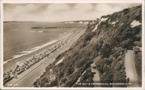 Bournemouth bay promenade - bay, &