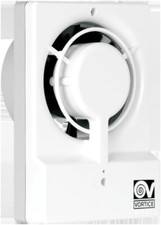 Vortice 11630 Record Extractor Fan M10/4T 100mm with Timer ‎240V, ‎39 dB, White