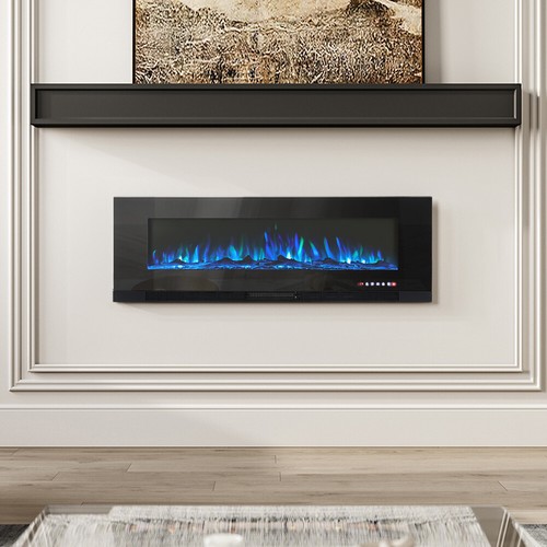 Led fireplace media wall - led, fire