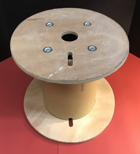 Wooden cable spool - x,