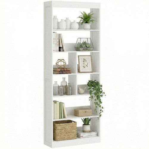 Homcom bookcase tier - homcom, 6-tier