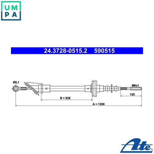 Cable pull clutch control - cable,
