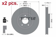 X2 PCS FRONT BRAKE DISC ROTOS
