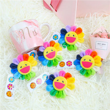 Murakami Kaikai Kiki Rainbow Flower Pin Badge Plush Keychain Brooch Takashi