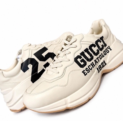Gucci mens leather sneakers - leather,
