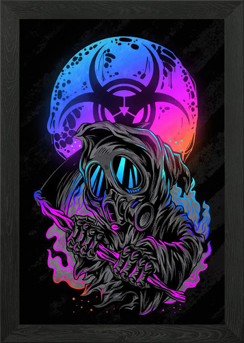 Grim reaper gas mask scythe - gas,