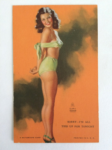 Postcard pin mutoscope - pin, card