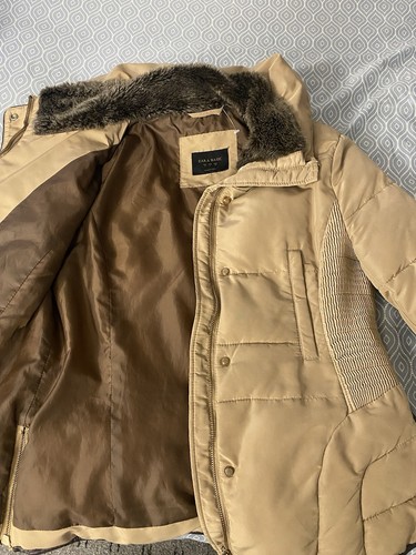 Zara beige puffer jacket - puffer,