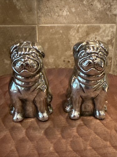 Pug salt pepper shakers - &,