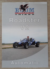Boom V2 Roadster Brochure 2007 - Boom Trikes