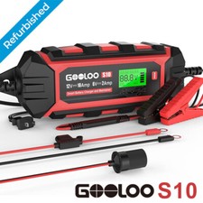 GOOLOO S10 10-Amp Car Battery Charger 6V and 12V Fully Automatic Battery Charger