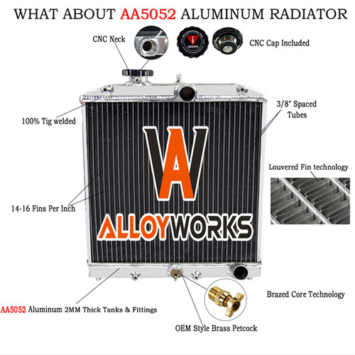 4row radiator aluminum for - aluminum,