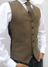 MENS WOOL BLEND TWEED BROWN