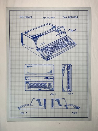 Vintage 1983 computer patent - 1983,