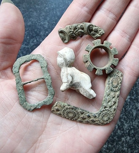 Metal detecting finds - detecting, antique