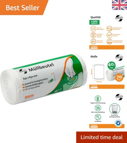 Eco recyclable white bin - 40,