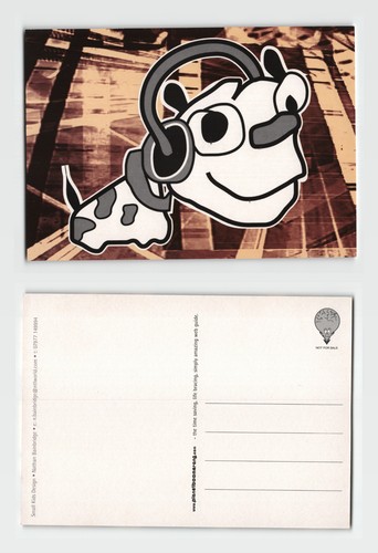 Postcard cartoon dog - postcard,