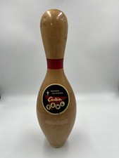 Vintage Wooden Bowling Pin, Tarzana California, Corbin Bowl 15" height