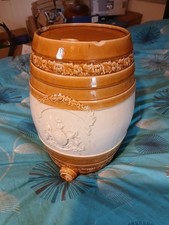 A Large Heavy Stoneware Barrel