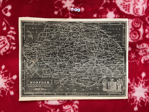 Rare antique map pinnock - w,
