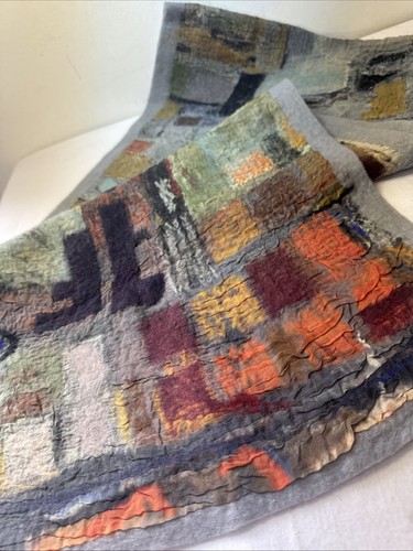 Handmade felted art - art, scarf