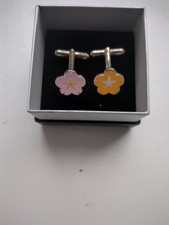 Veuve Clicquot Champagne Spring Edition CUFFLINKS Designed by Karim Rashid Unuse