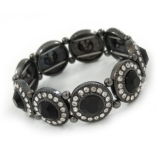 Victorian style round black - victorian, black/