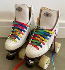 Riedell 111 Angel Artistic Quad Roller Skates from USA: White, US 4, UK 2.