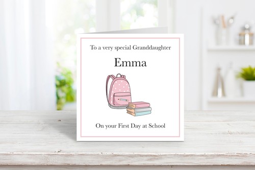 Personalised first day - first, at