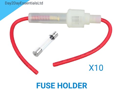 Glass fuse holder inline - x,