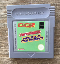Asteroids Missile Command Arcade Classic 1 Nintendo Gameboy Color Advance Game!