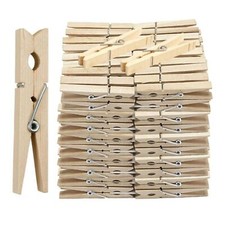 Wooden clothes pegs clips pine - clothes,
