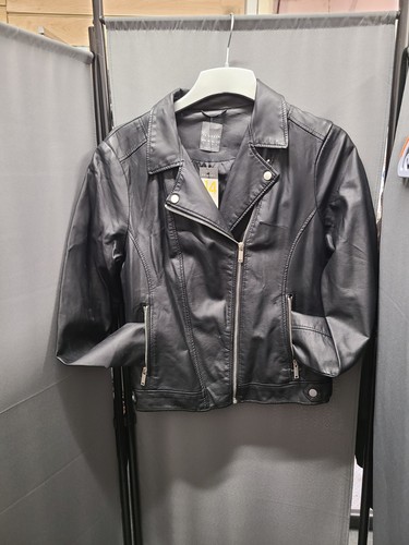 Faux leather jacket size - faux,