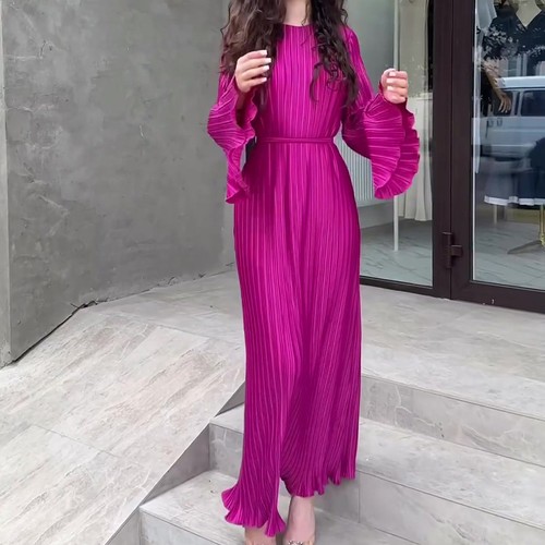 Women muslim abaya maxi dress - muslim,