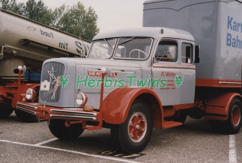 Original photo truck henschel - original,