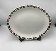 Vintage Alfred Meakin Glo-White Ironstone Random 12” Oval Serving Platter