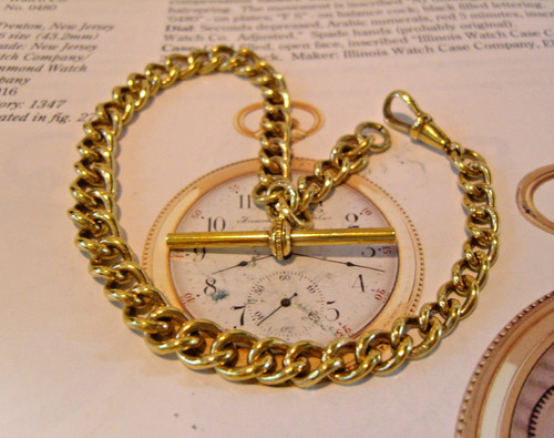 Victorian pocket watch chain - victorian,