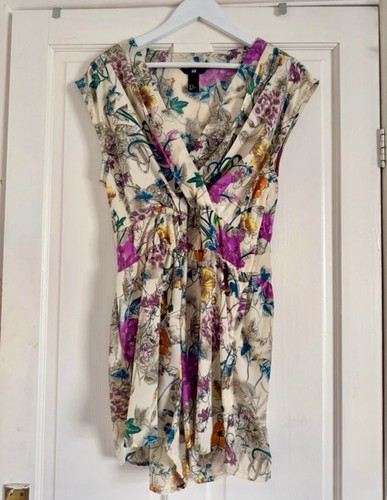 Floral wrap playsuit - wrap, uk