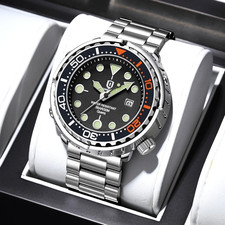 44MM QINGXIYA Tuna Quartz Mens