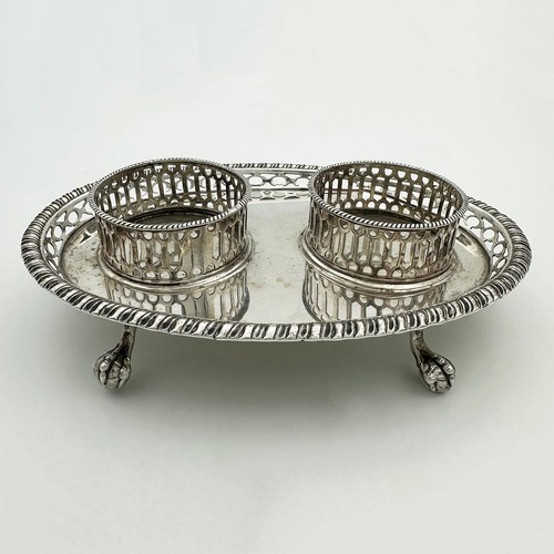 Georgian pierced inkstand old - pierced,