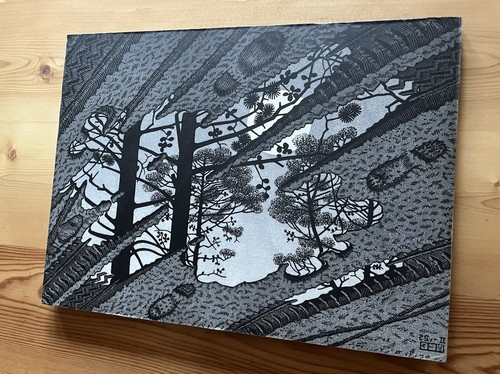 Print puddle reflections - of,