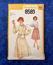 Simplicity Sewing Pattern 1978 - Woman's outfit - Size 14 - 8583 - Part cut out