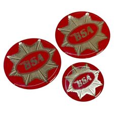 BSA Gold Star Engine Casing & Fuel Cap Resin Sticker Kit (red)